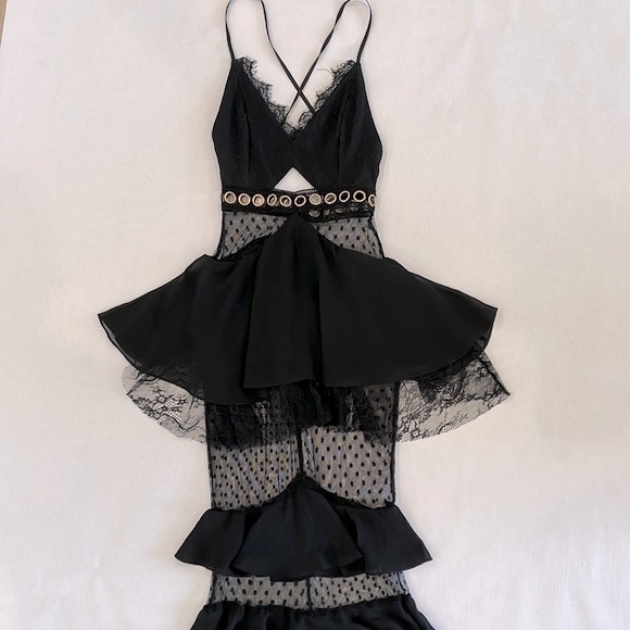 FORMAL BLACK DRESS - Picture 2 of 5